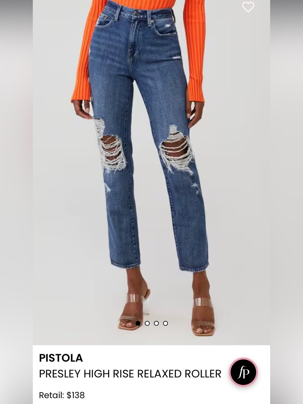 Pistola High Rise Presley Roller Jeans